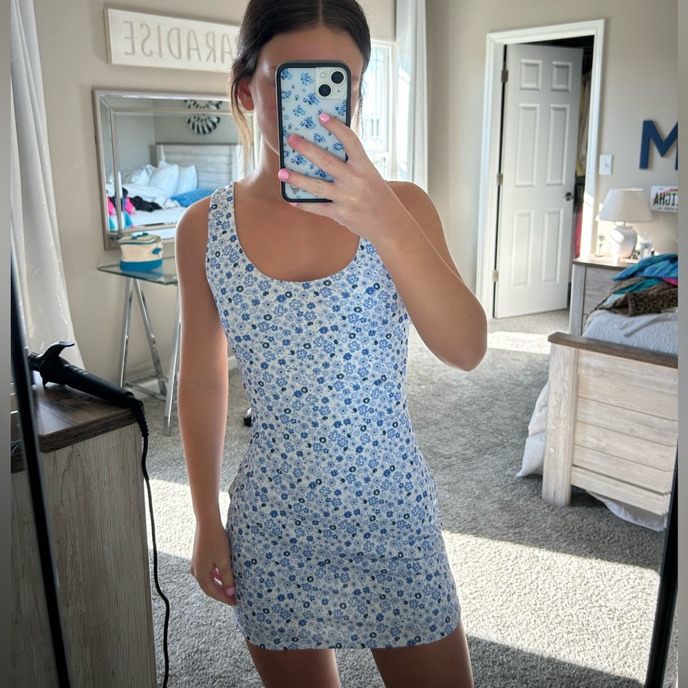 Floral Blue athletic dress